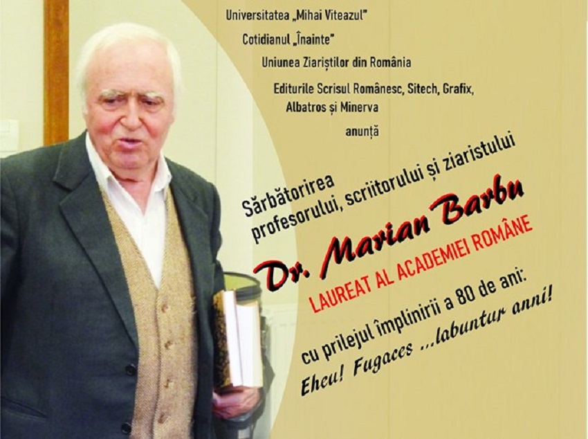 Sărbătorirea profesorului Marian Barbu, la Aman