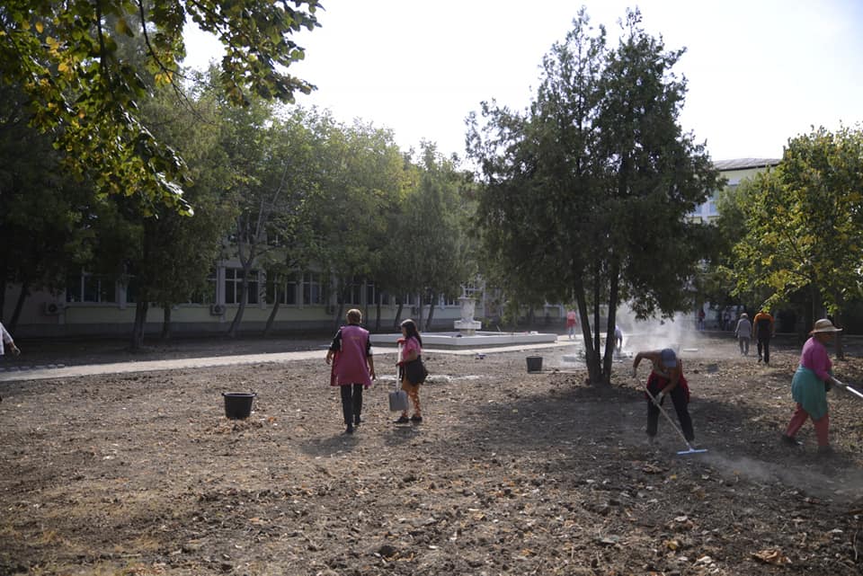 Lucrări de modernizare a parcului din fața Colegiul Național Pedagogic „Ștefan Odobleja”- Drobeta-Turnu Severin