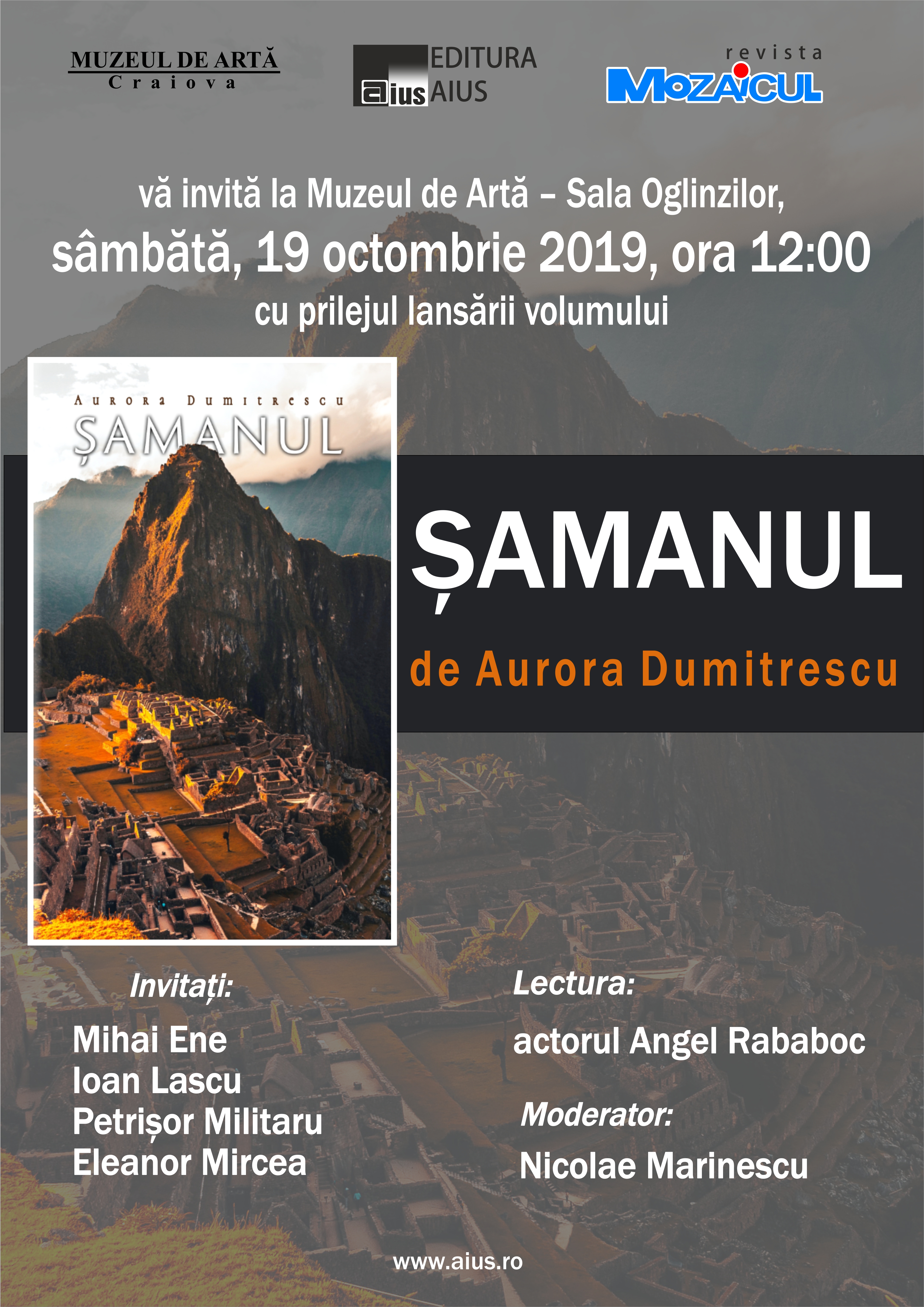 Lansare de carte la Muzeul de Artă din Craiova