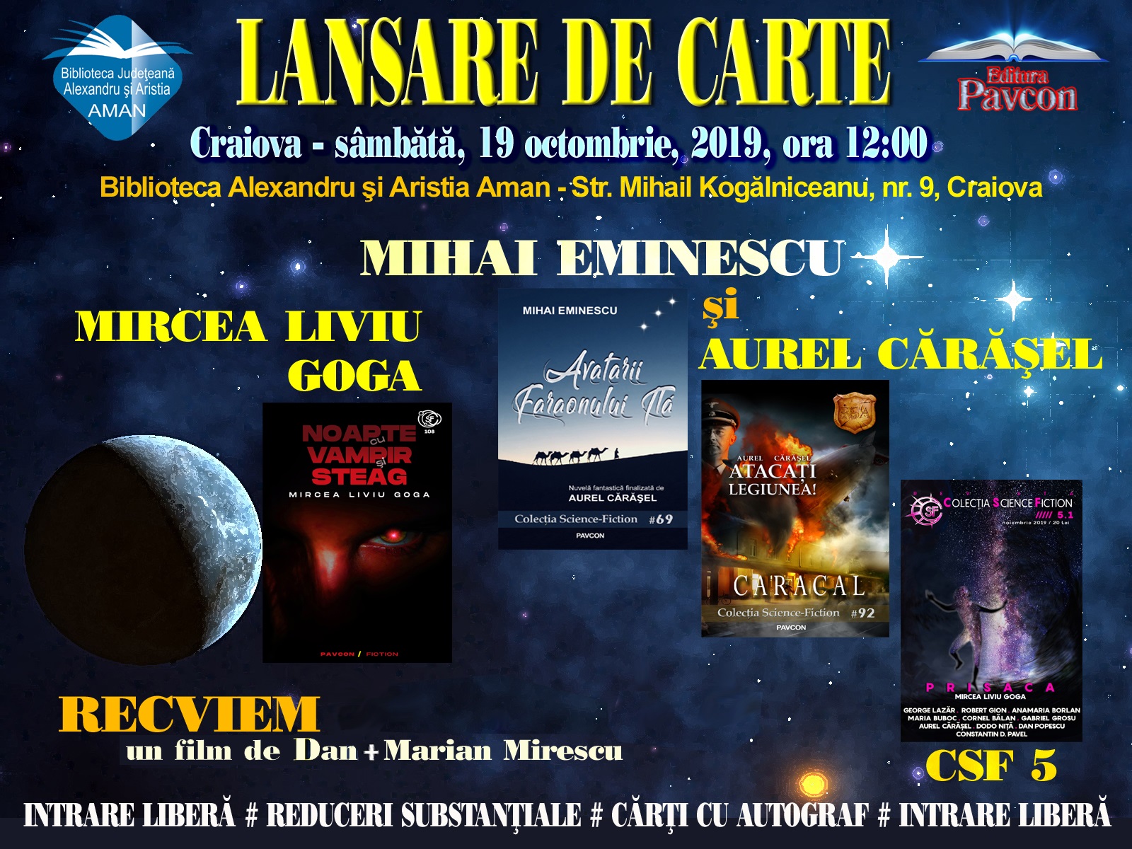 Dublă lansare de carte, la Aman