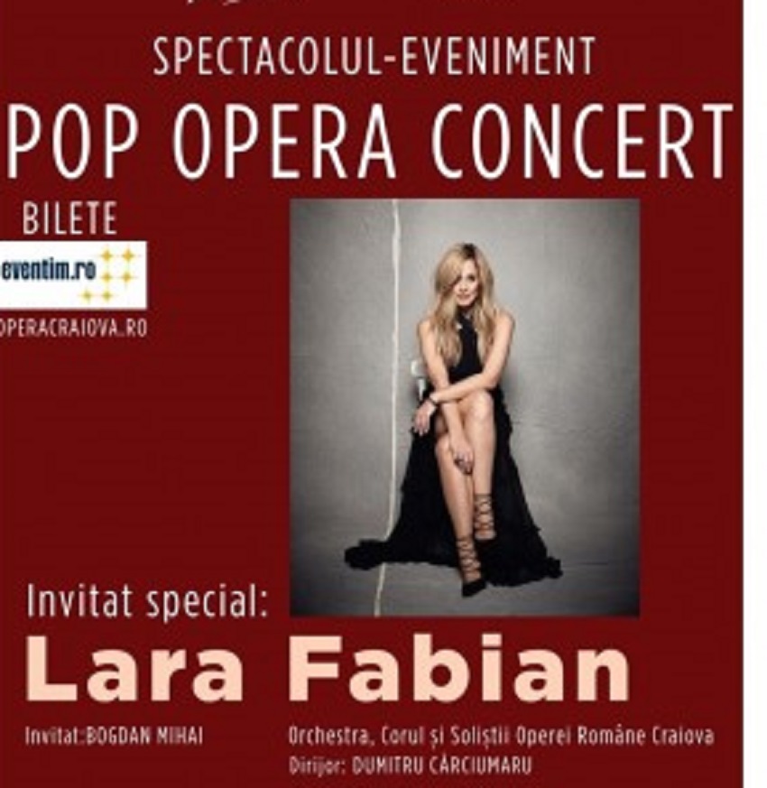 Lara Fabian cântă, duminică, la Craiova (audio)