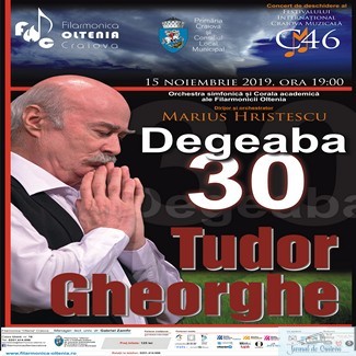 Craiova muzicală începe cu Tudor Gheorghe