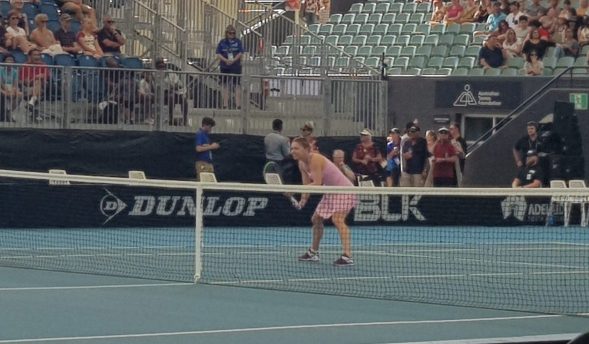 Simona Halep a disputat primul meci din acest an