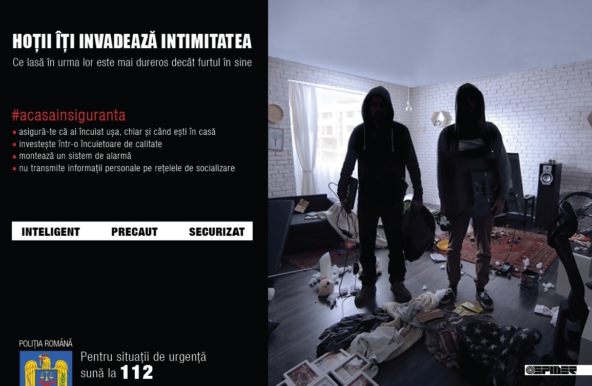 Polițiștii din Olt continuă campania „Hoţii îţi invadează intimitatea”