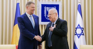 Klaus Iohannis s-a întâlnit cu preşedintele israelian, Reuven Rivlin