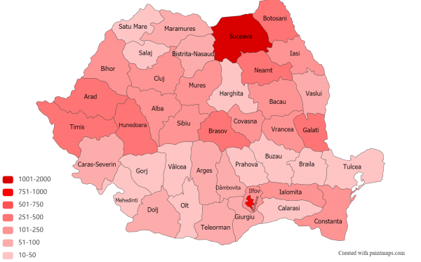Coronavirus: Toate județele Olteniei au sub 100 de cazuri fiecare