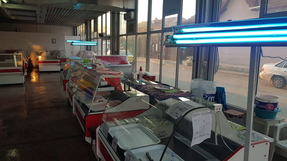 Piețele din Craiova se dezinfectează cu ajutorul lămpilor cu ultraviolete