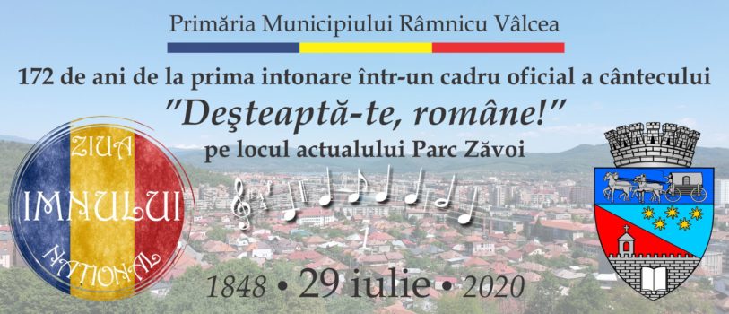 Ziua Imnului Național, sărbătorită, în aer liber, la Râmnicu Vâlcea
