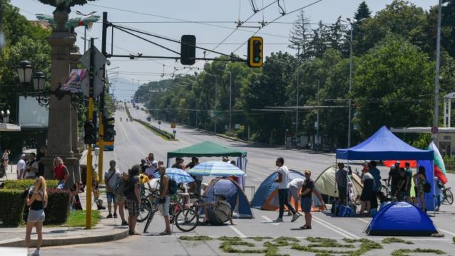 Protestatarii bulgari au blocat traficul în centrul capitalei