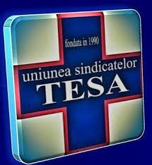 Reprezentanți ai personalului TESA din spitale au protestat în fața Ministerului Sănătății