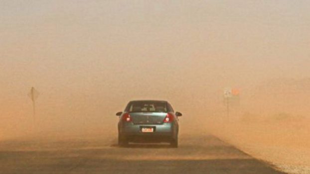 Praf saharian, deasupra României