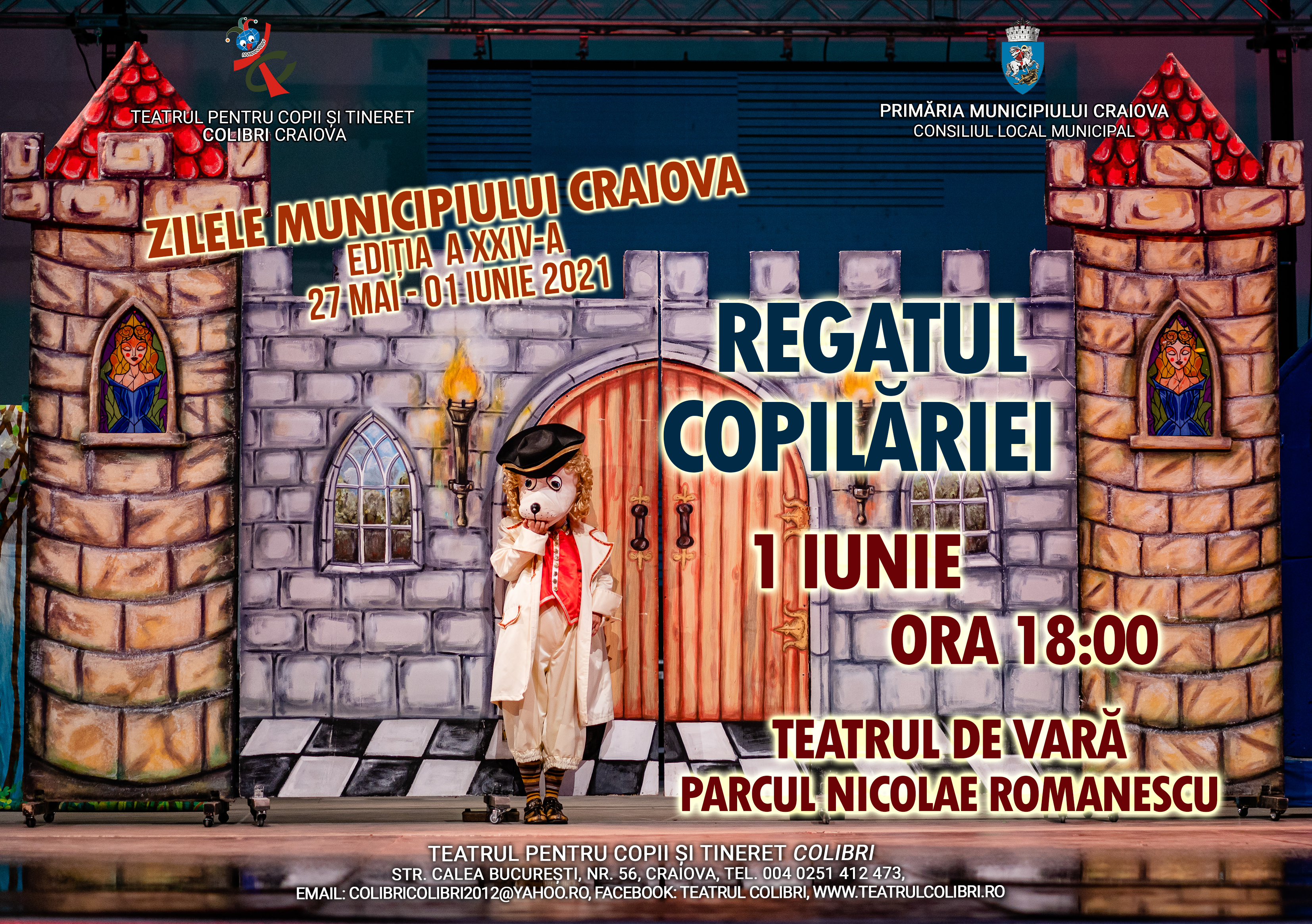 1 Iunie: Regatul Copilăriei, la Teatrul de Vară, de Zilele Craiovei
