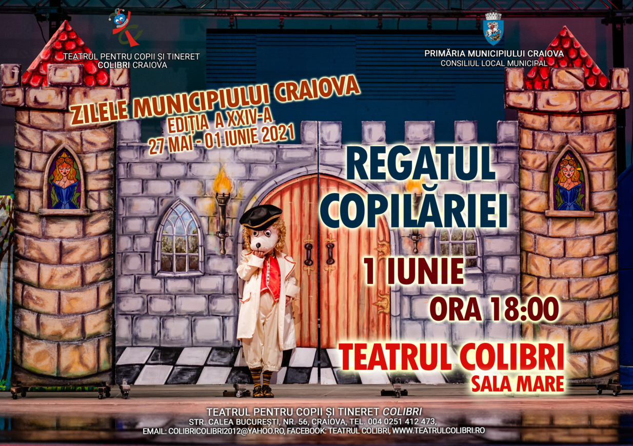 Spectacolul ”Regatul Copilăriei” se mută în sala Teatrului Colibri