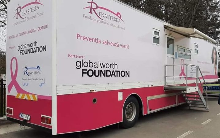 Caravană mobilă pentru screeningul de cancer de col uterin