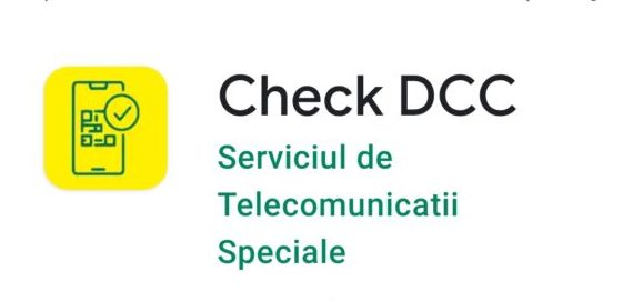 Aplicaţia Check DCC, disponibilă şi pe telefoanele cu sistem de operare iOS