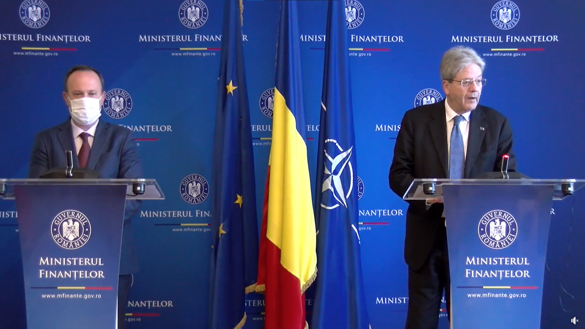 Ministrul finanţelor şi comisarul european pentru economie au discutat, astăzi, la Bucureşti