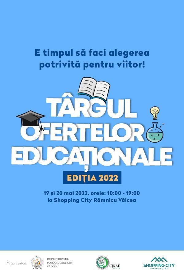 Inspectoratul Școlar Județean Vâlcea organizează, în perioada 19 – 20 mai, Târgul Ofertelor Educaționale (audio)