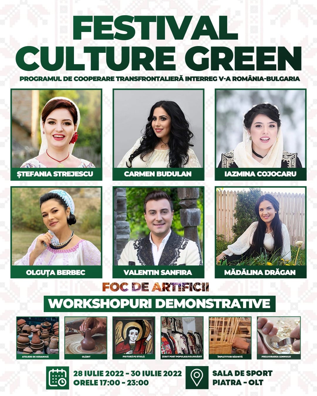 Orașul Piatra Olt va fi, pe parcursul a trei zile, gazda Festivalului Culture Green