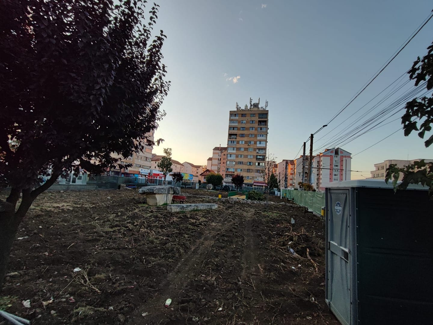 Au început lucrările la parcul din zona Gării Târgu Jiu