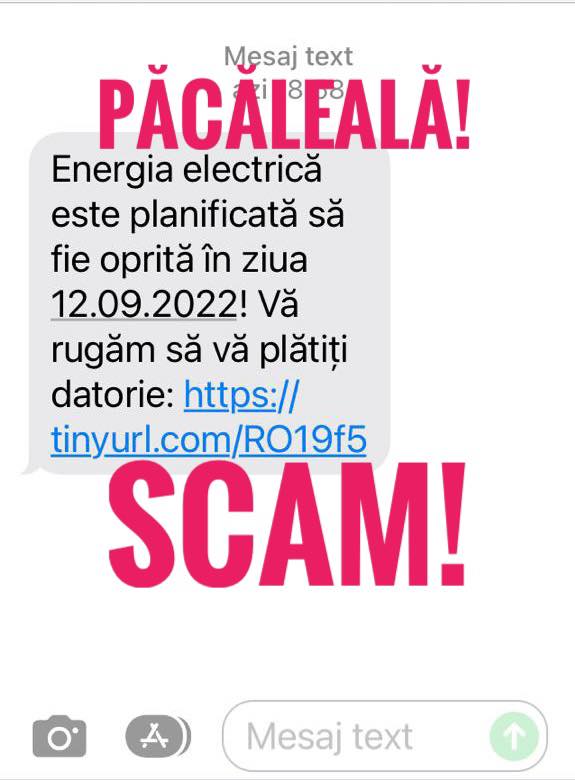 Poliţia Română avertizează cu privire la un nou tip de înşelăciune a consumatorilor de energie