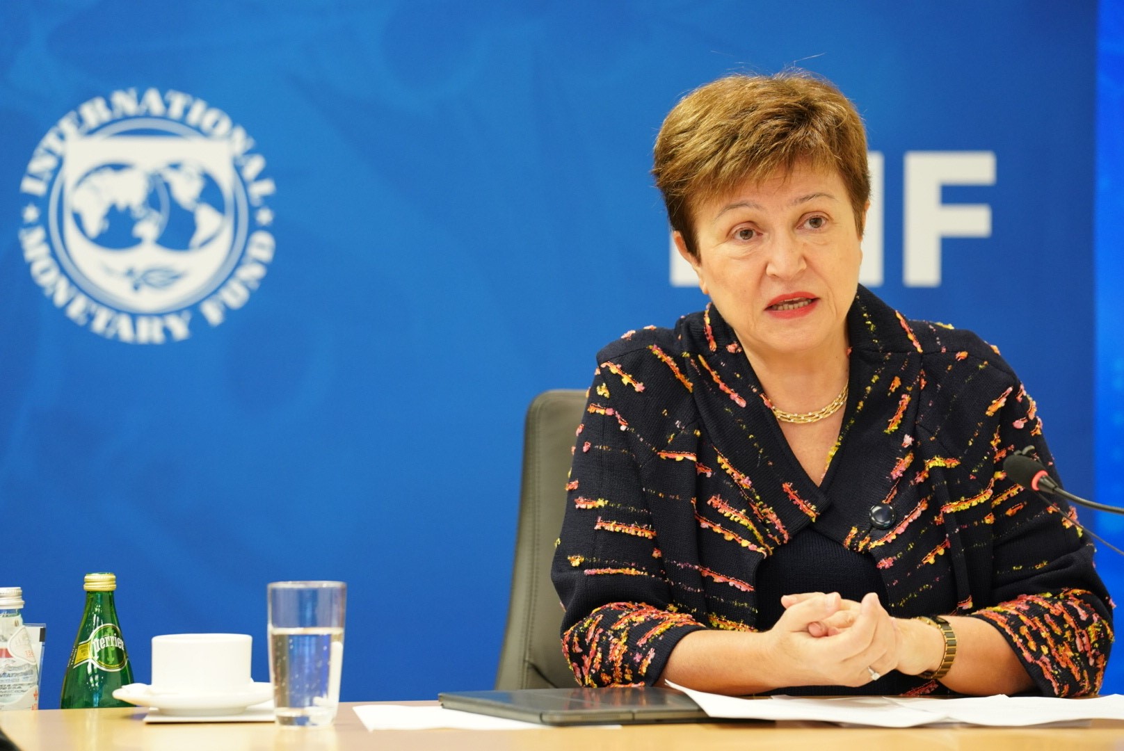Riscul unei recesiuni mondiale a crescut, avertizează directoarea FMI, Kristalina Georgieva
