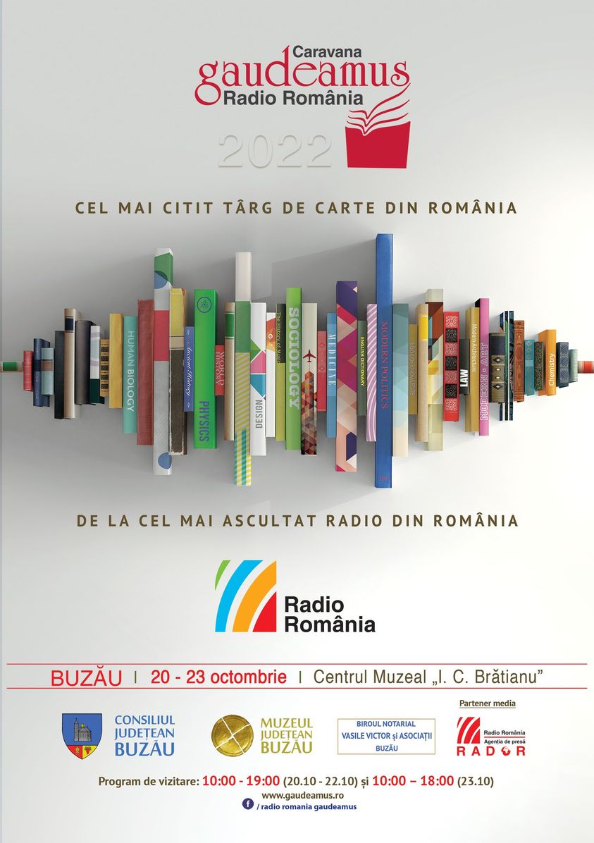 Astăzi este prima zi a Târgului de Carte Gaudeamus Radio România din Buzău!