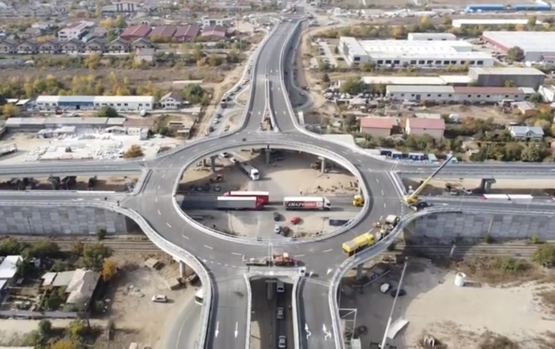 Pasajul suprateran de la Domneşti va fi inaugurat pe 15 noiembrie