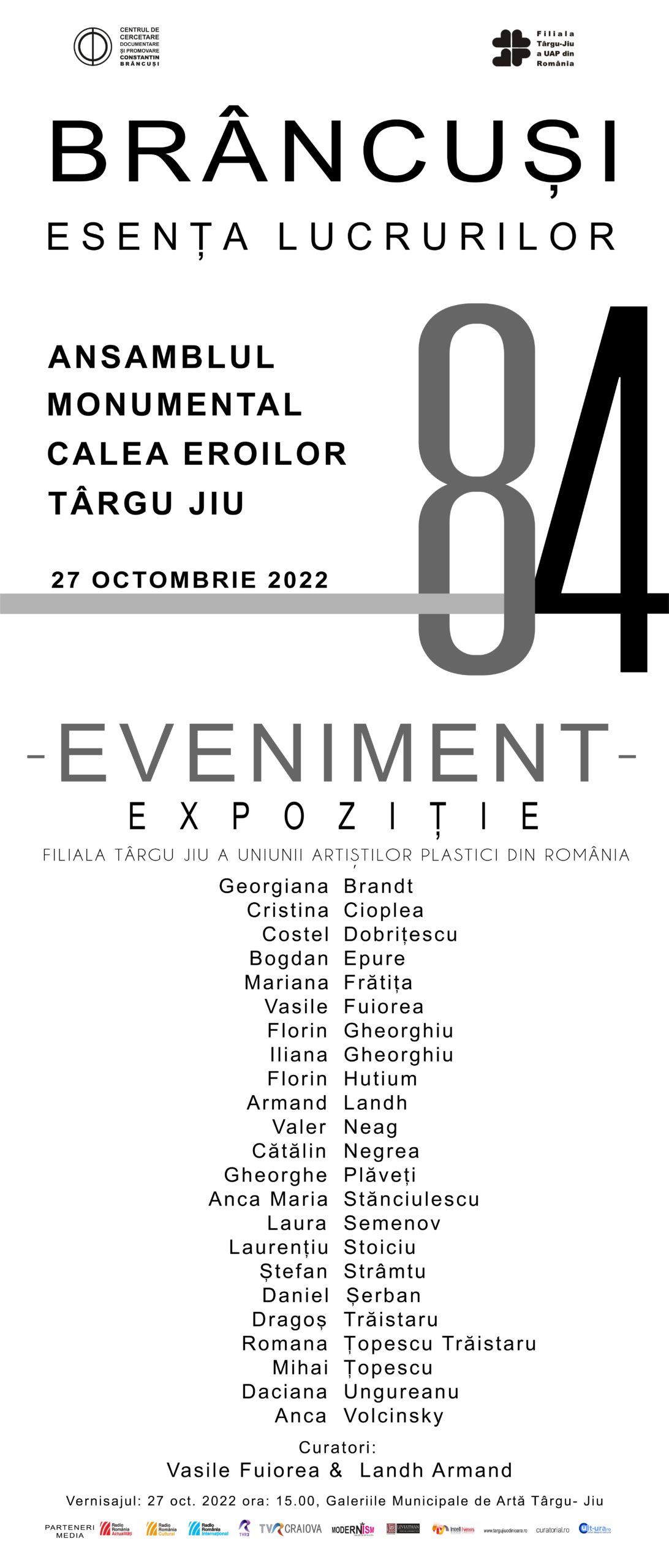 Filiala Târgu Jiu a UAP organizează, pe 27 octombrie, vernisajul expoziție de arte vizuale „EVENIMENT”