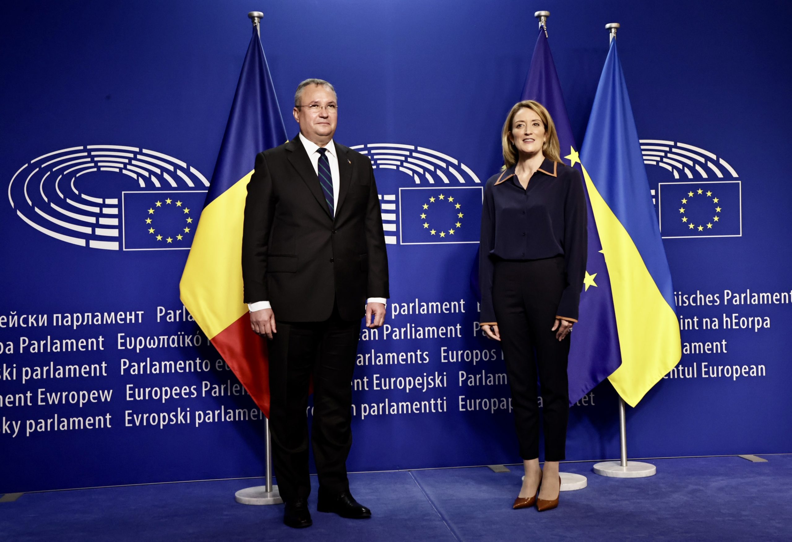 Premierul Ciucă s-a întalnit astăzi cu preşedinta Parlamentului European și cu șefa Comisiei Europene
