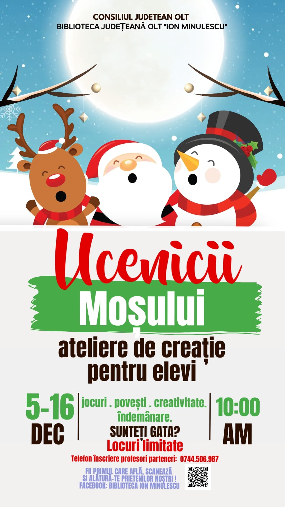 “Ucenicii Mosului” zilele acestea la Biblioteca “Ion Minulescu” din Olt