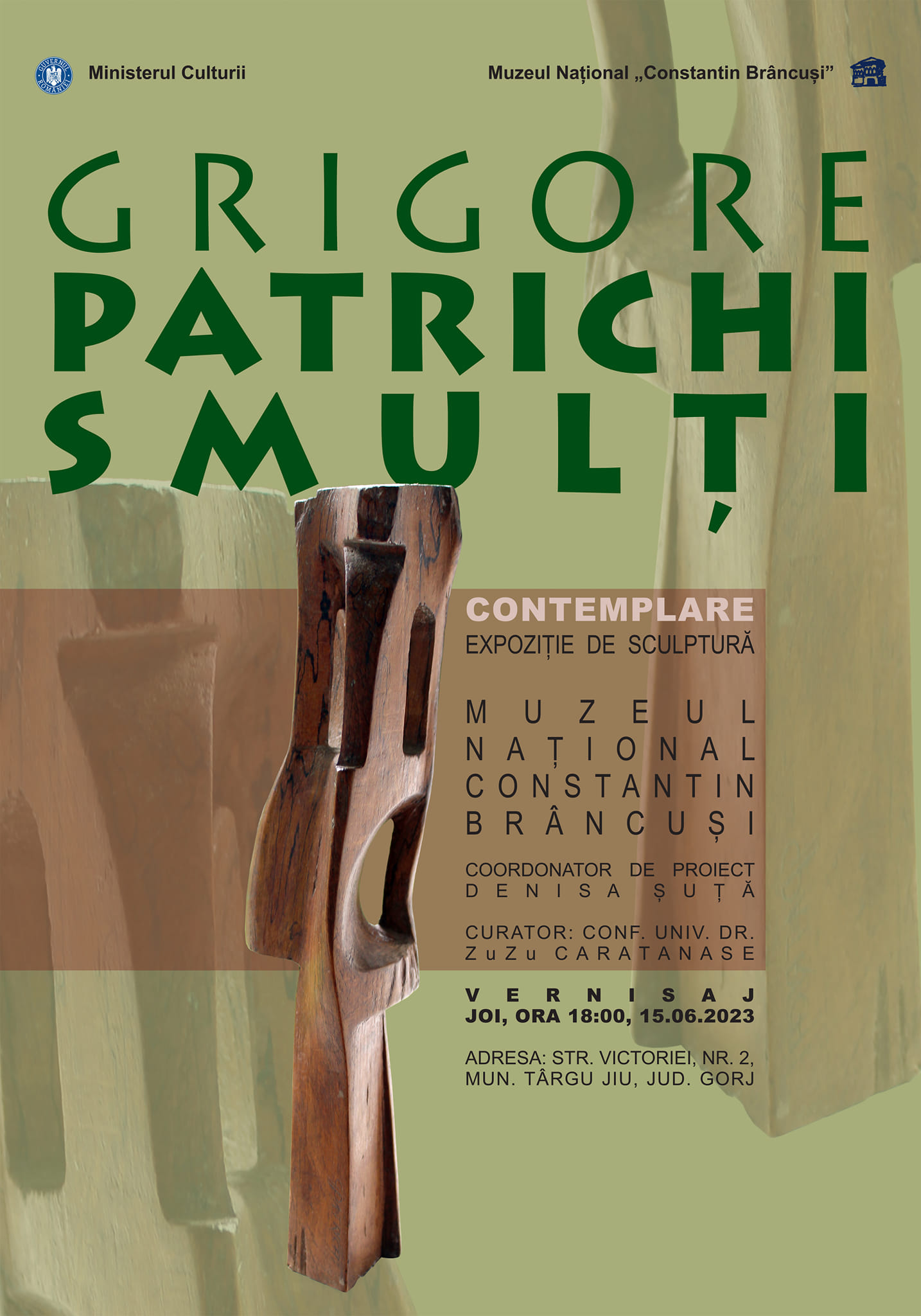 Târgu-Jiu: Vernisajul expoziției de grafică și sculptură ”Contemplare”