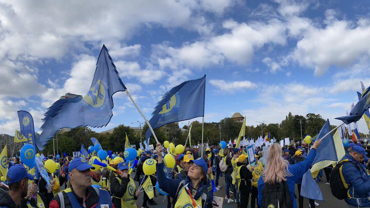Proteste ale sindicaliștilor Federației ”Solidaritatea Sanitară”
