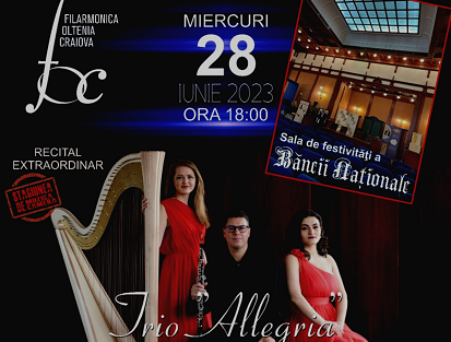 Craiova: Recital extraordinar în clădirea Băncii Naționale