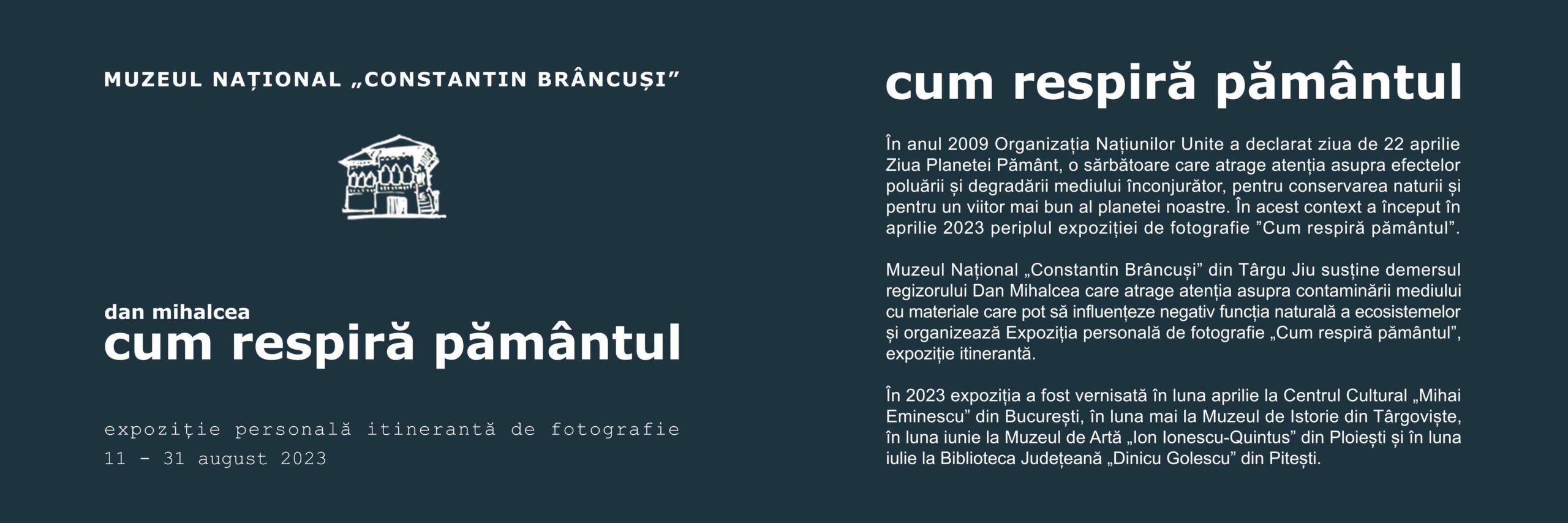 Târgu-Jiu: ”Cum respiră pământul”, expoziție itinerantă de fotografie a regizorului Dan Mihalcea (audio)