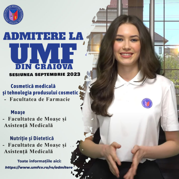 UMF Craiova: Noi programe de studii, din această toamnă