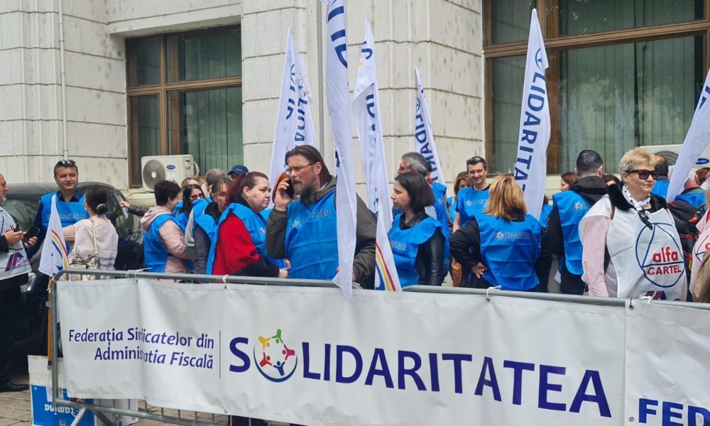 Grevă  a sindicaliștilor din Administrația Fiscală, în această dimineață