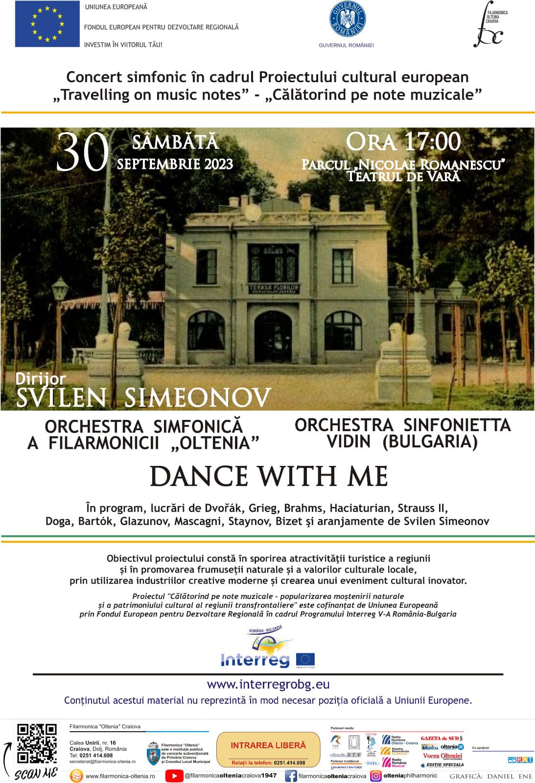 Concert simfonic „Travelling on music notes” – „Călătorind pe note muzicale”