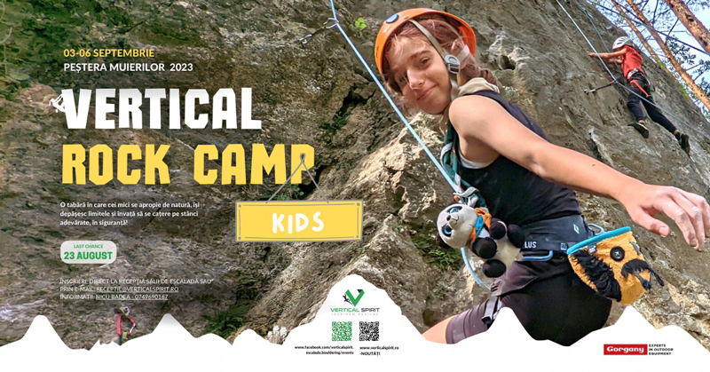 Baia de Fier, Gorj: Tabără de escaladă, dedicată copiilor