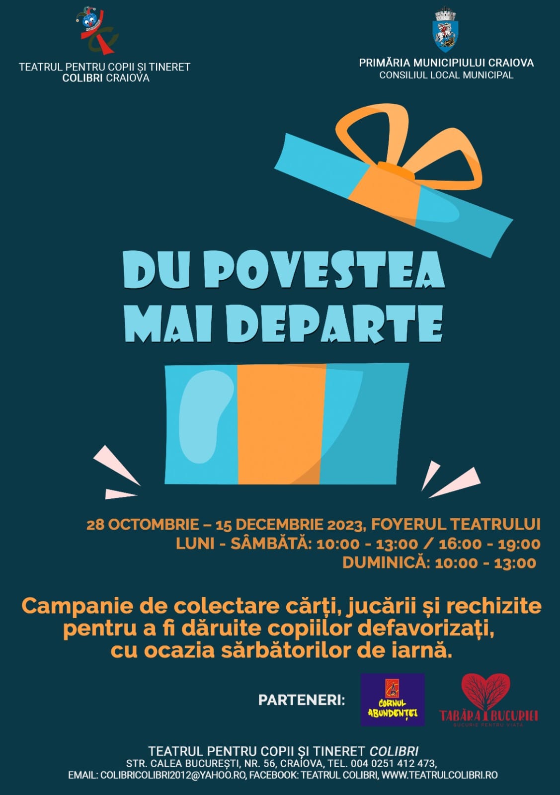 Teatrul Colibri duce povestea mai departe