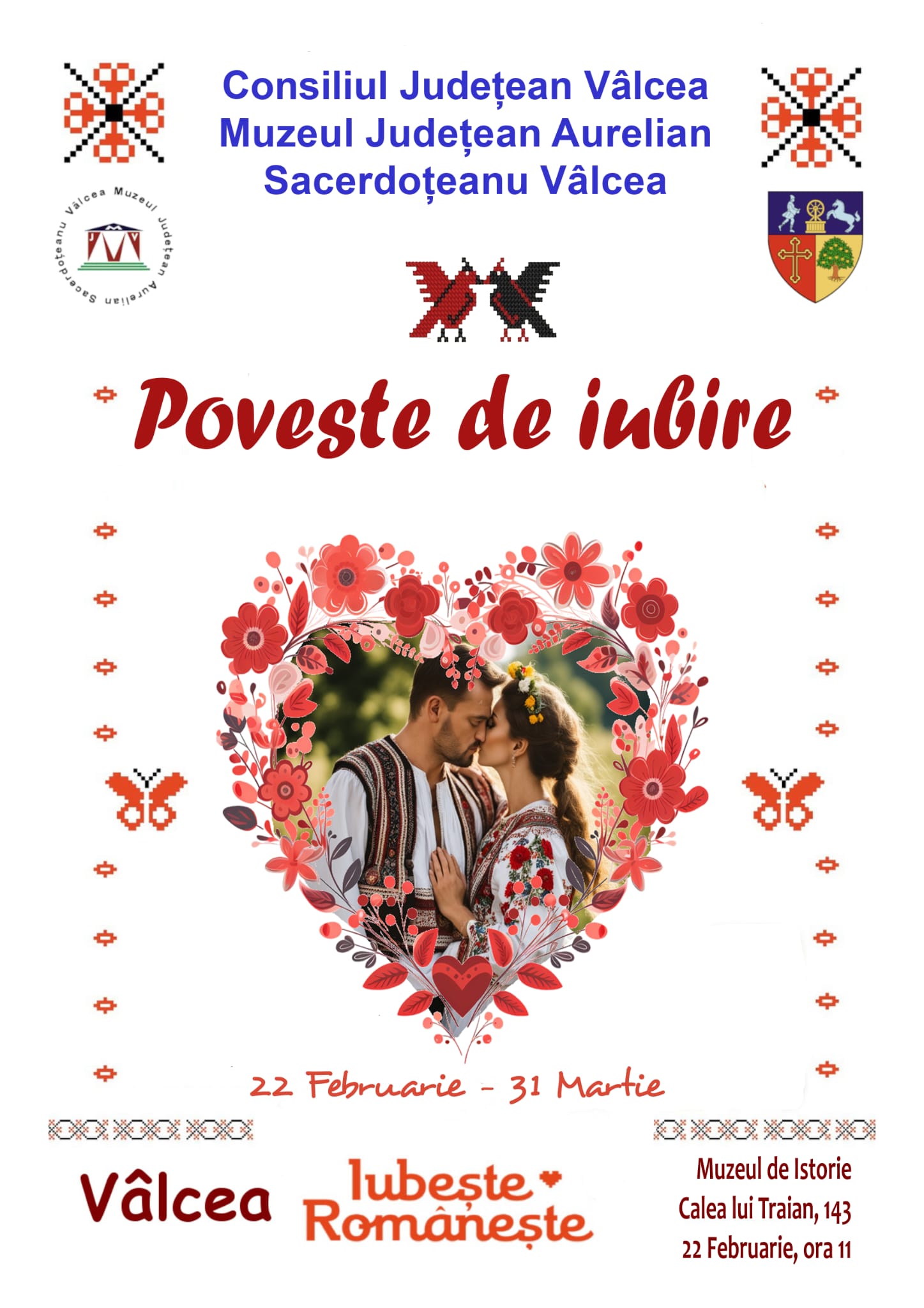 O expoziţie dedicată dragostei la români s-a deschis, joi, la Muzeul de Istorie Vâlcea