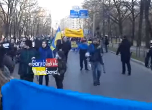 Manifestații de susținere a Ucrainei