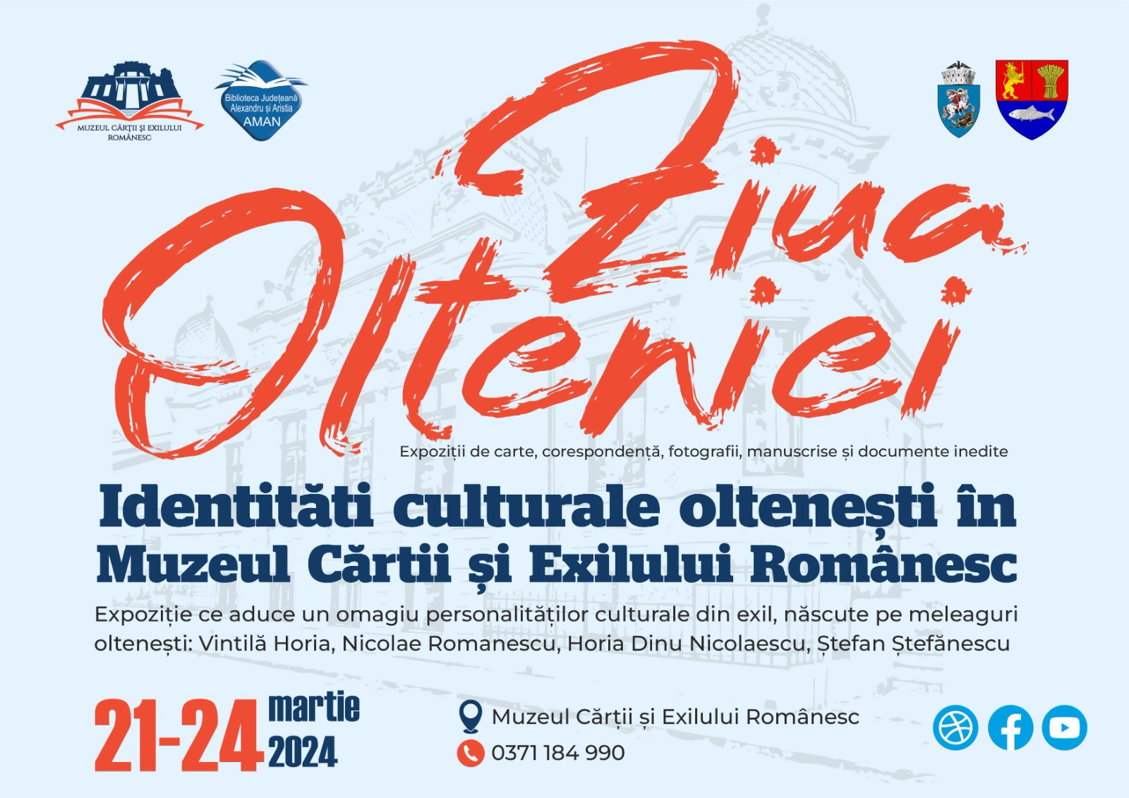 Ziua Olteniei: Identități culturale oltenești în Muzeul Cărții și Exilului Românesc