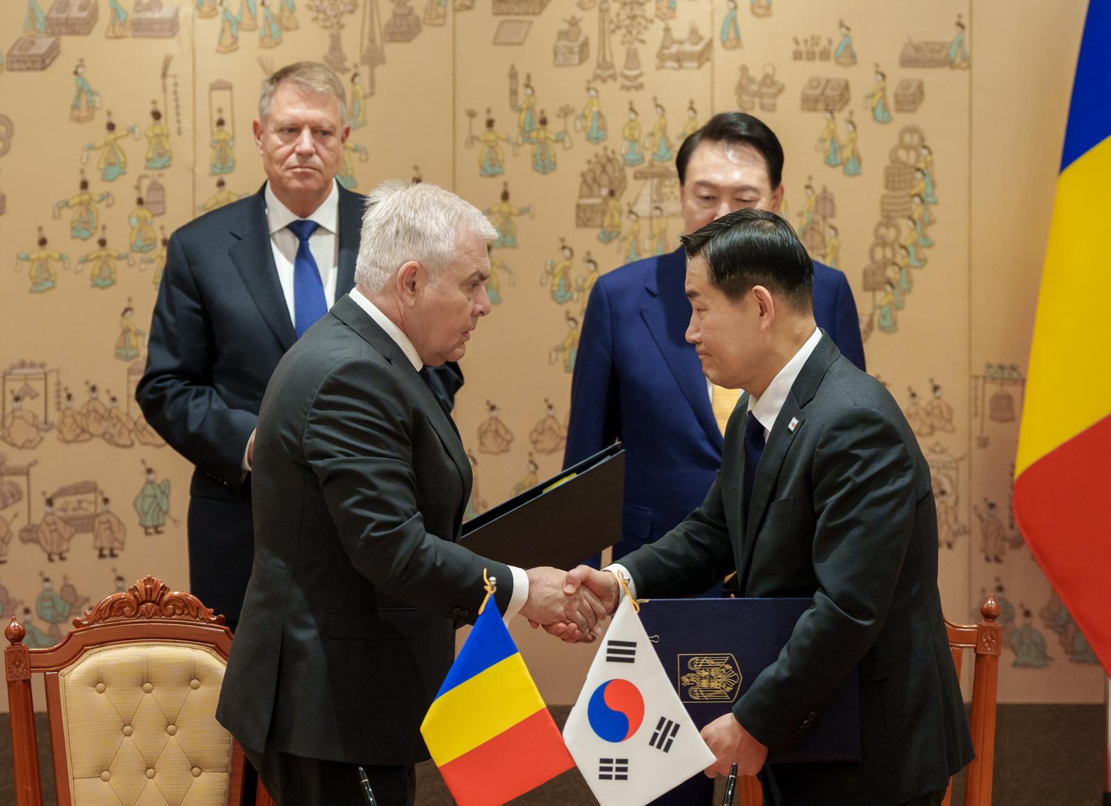 Acord de cooperare în domeniul apărării între România și Republica Coreea semnat, în premieră, la Seul