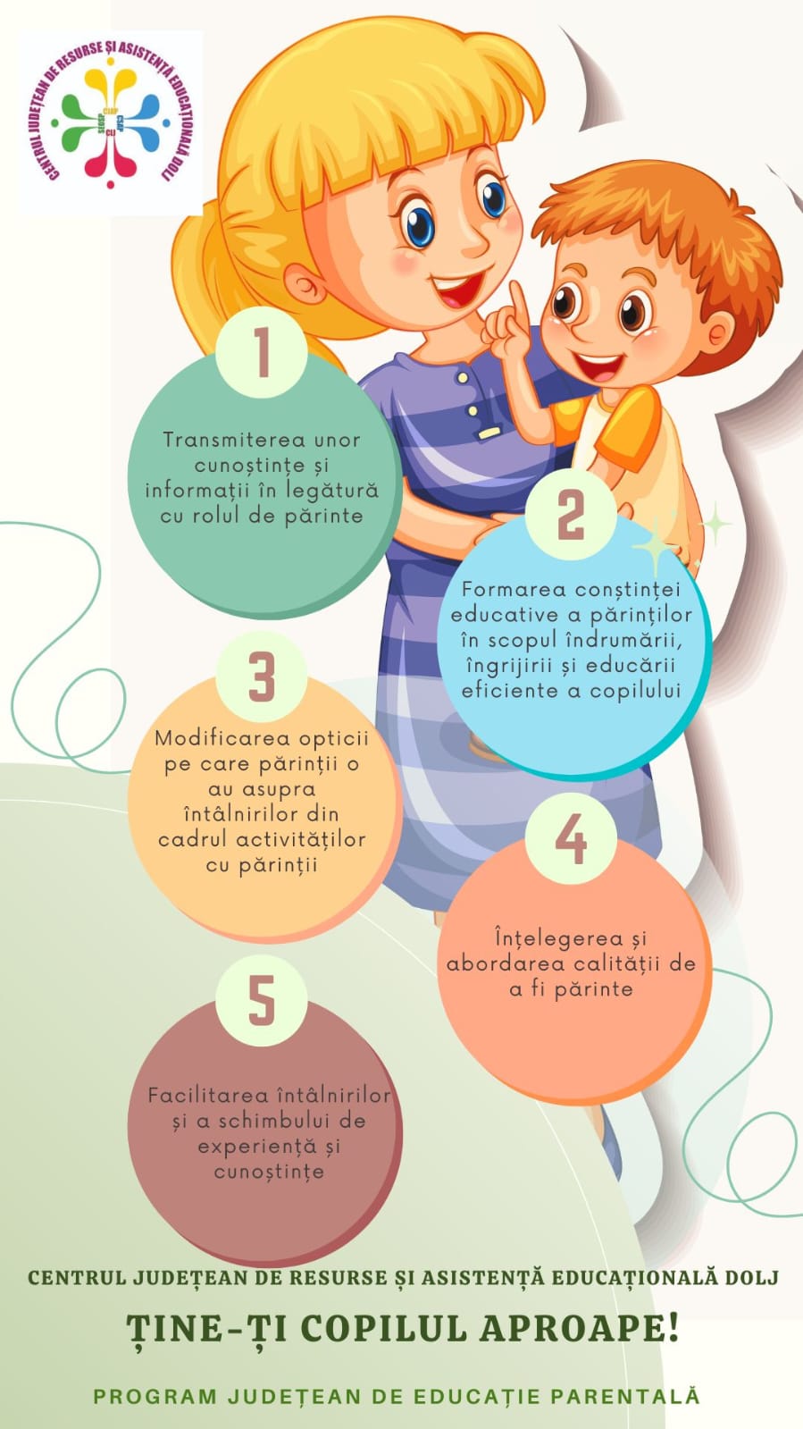 Proiectul educațional „Ține-ți copilul aproape” încurajează legătura părinte-copil pentru o dezvoltare sănătoasă (AUDIO)