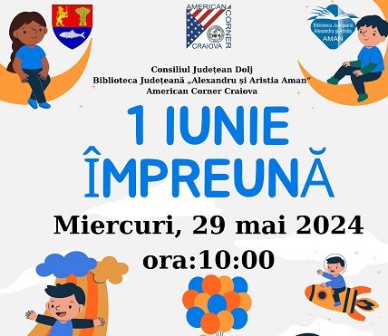Craiova: „1 Iunie Împreună” – activitate la biblioteca Aman