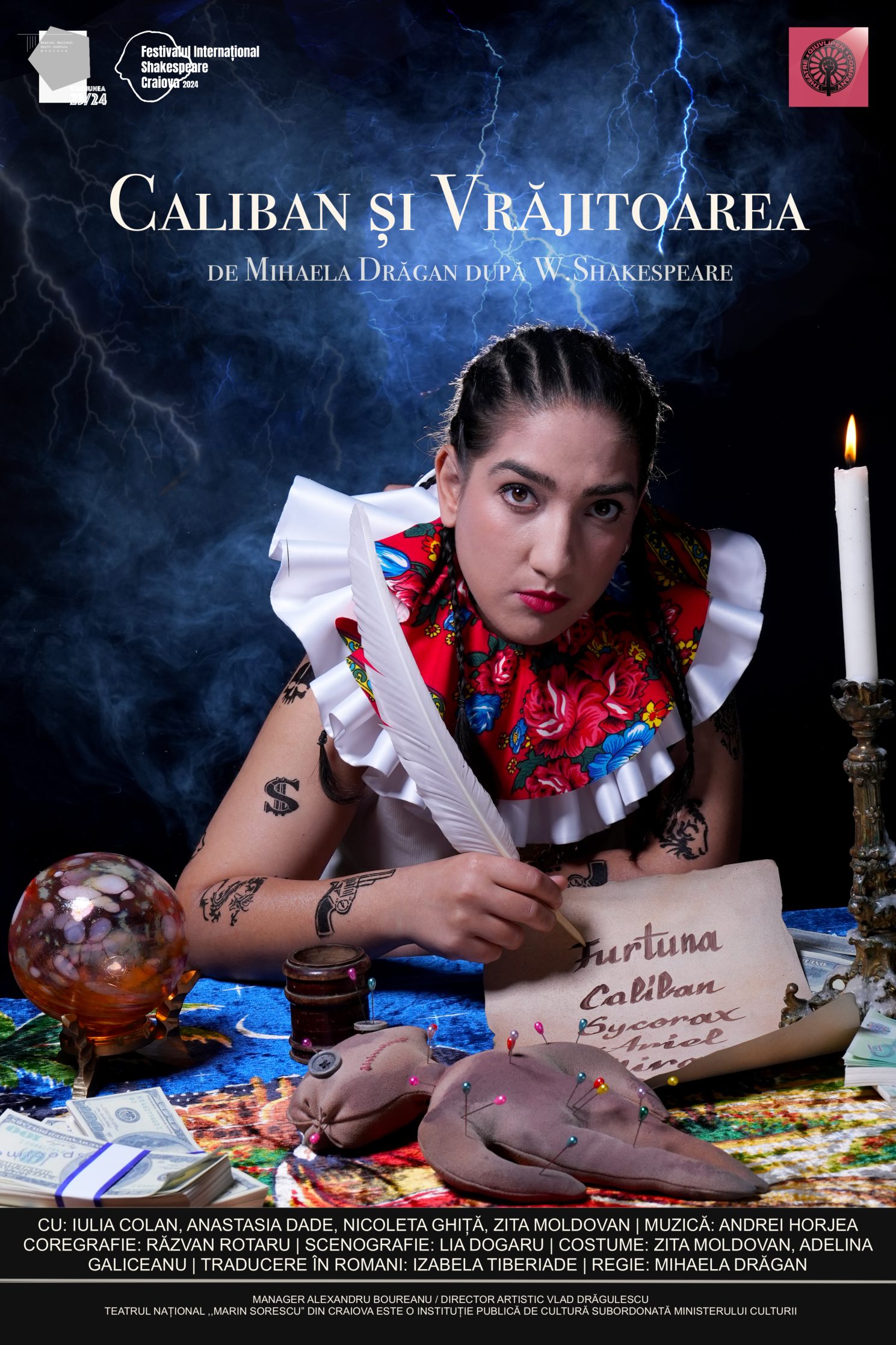 Premiera spectacolului „Caliban și Vrăjitoarea”, la Festivalul Internațional Shakespeare