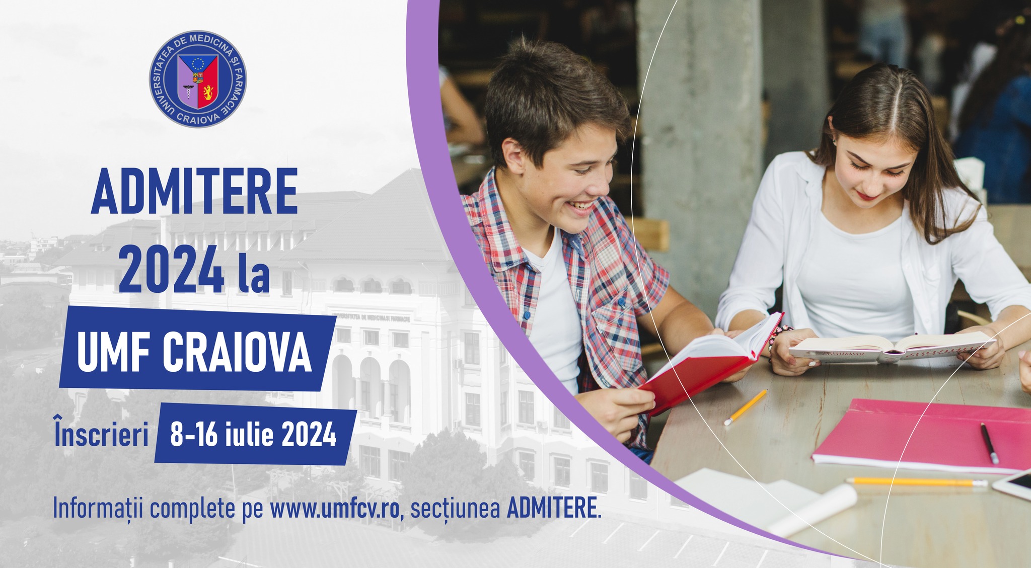 Universitatea de Medicină și Farmacie din Craiova lansează admiterea pentru 2024-2025: Peste 850 de locuri disponibile la 9 programe de studii – (AUDIO)