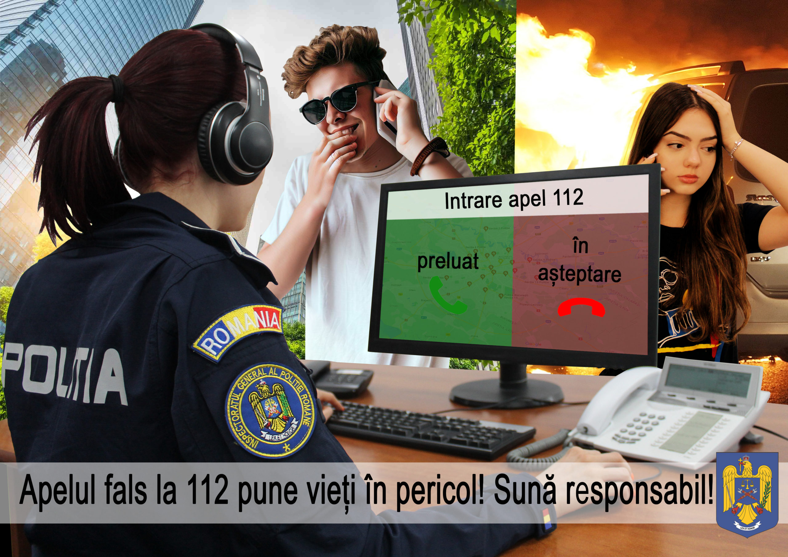 APELUL FALS LA 112 PUNE VIEȚI ÎN PERICOL! SUNĂ RESPONSABIL!