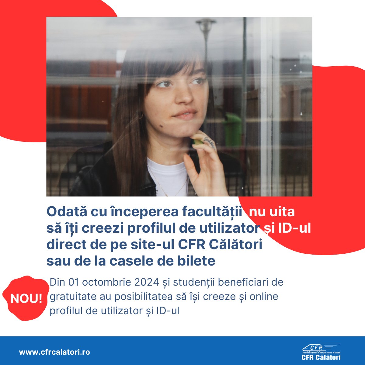 CFR oferă reduceri pentru studenți la călătoriile cu trenul și în 2024