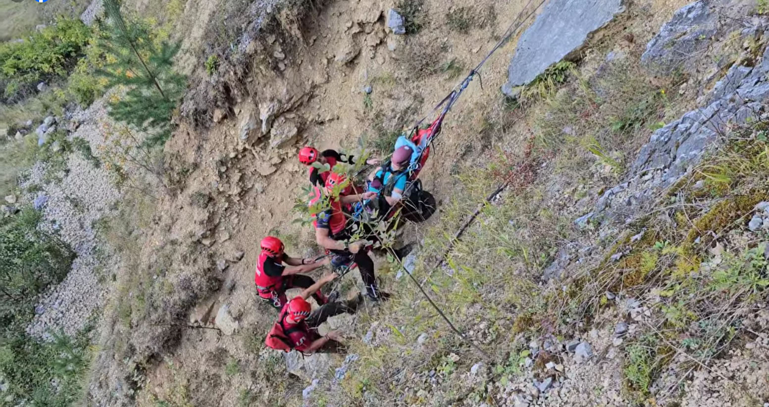 Intervenție salvamont pentru o victimă a unui AVC în Cheile Galbenului
